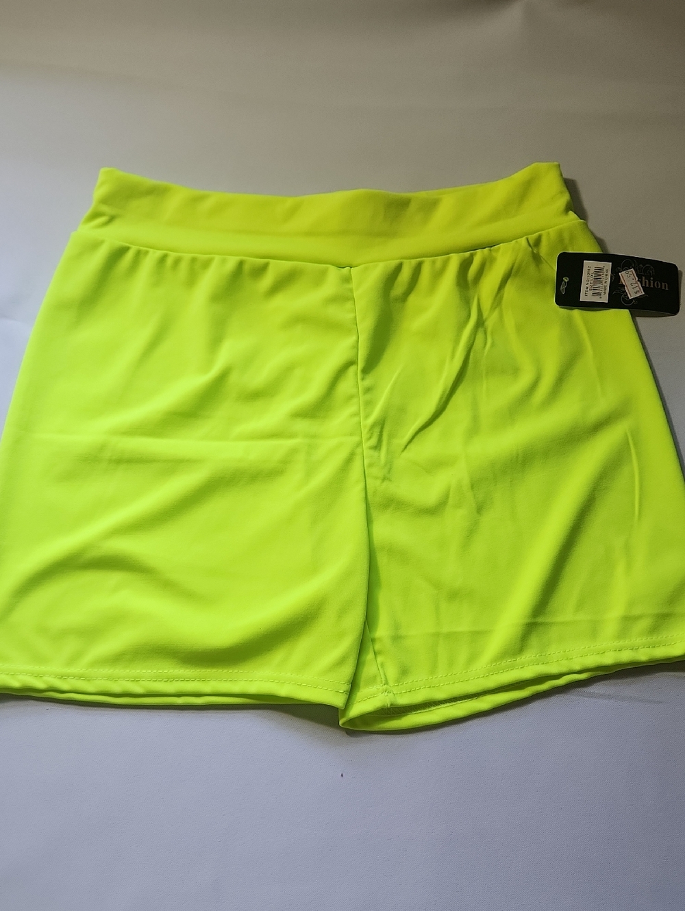 Unlisted Neon Green High-Waist Athletic Shorts